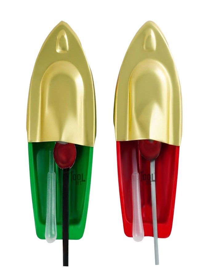 TOOLART® 2 Pcs Steam Powered Toy Boat Set | Pop Pop Mini Metal Candle Boat for Kids | Retro Science Toy | Color May Vary Best Gift (rg_steam_Boat_2S) - Image 1